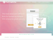 Tablet Screenshot of funcaptcha.com